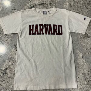 Vintage Champion White Harvard Short Sleeve Tee